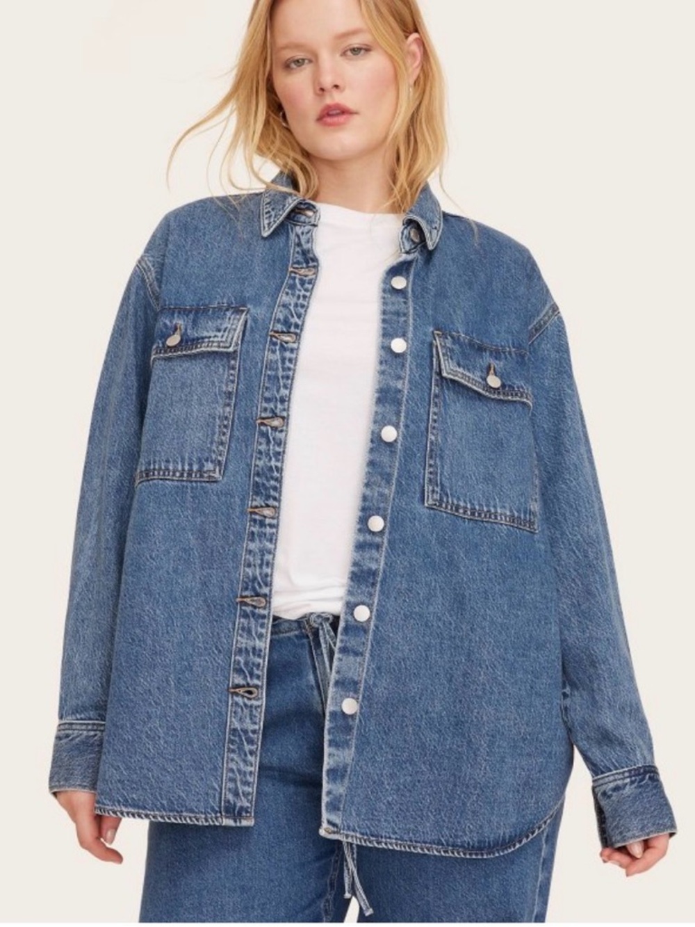 PARKE X TARGET LONG SLEEVE DENIM SHACKET
